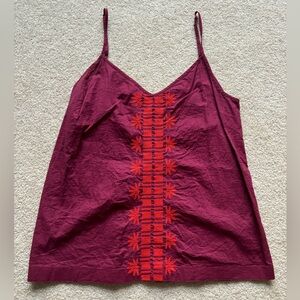 Embroidered Cami Tank Top